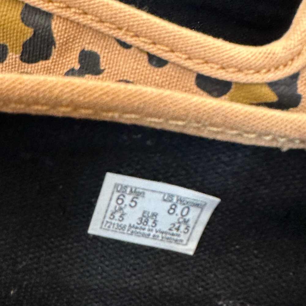 Vans Mary Jane Creeper Shoe in Leopard Brown. Sz: 8 - Picture 10 of 11